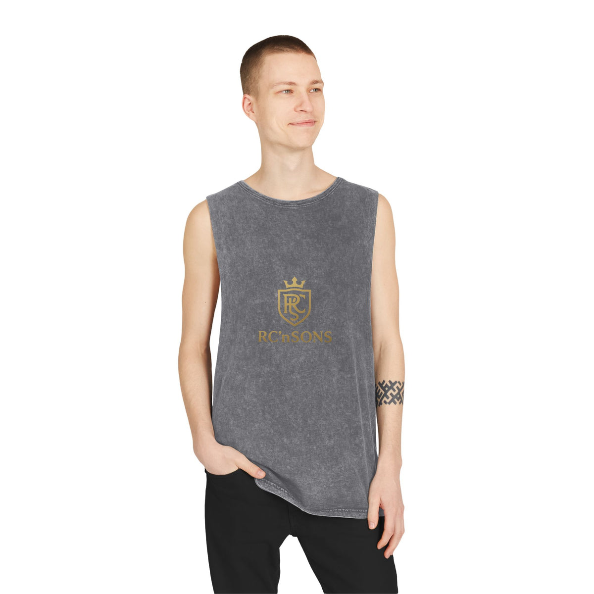 Stonewash Tank Top for Casual Comfort | Unisex Summer Apparel, Streetwear, Workout Gear, Festival Outfit, Gift Idea