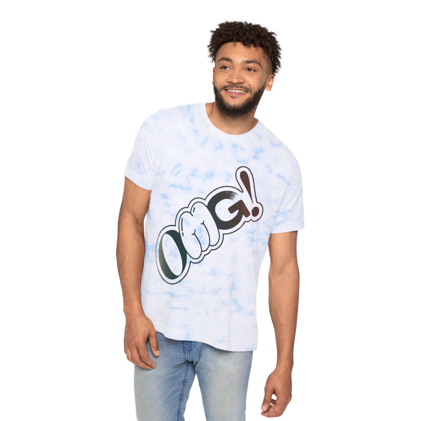 OMG!Rabit FWD Fashion Tie-Dyed T-Shirt