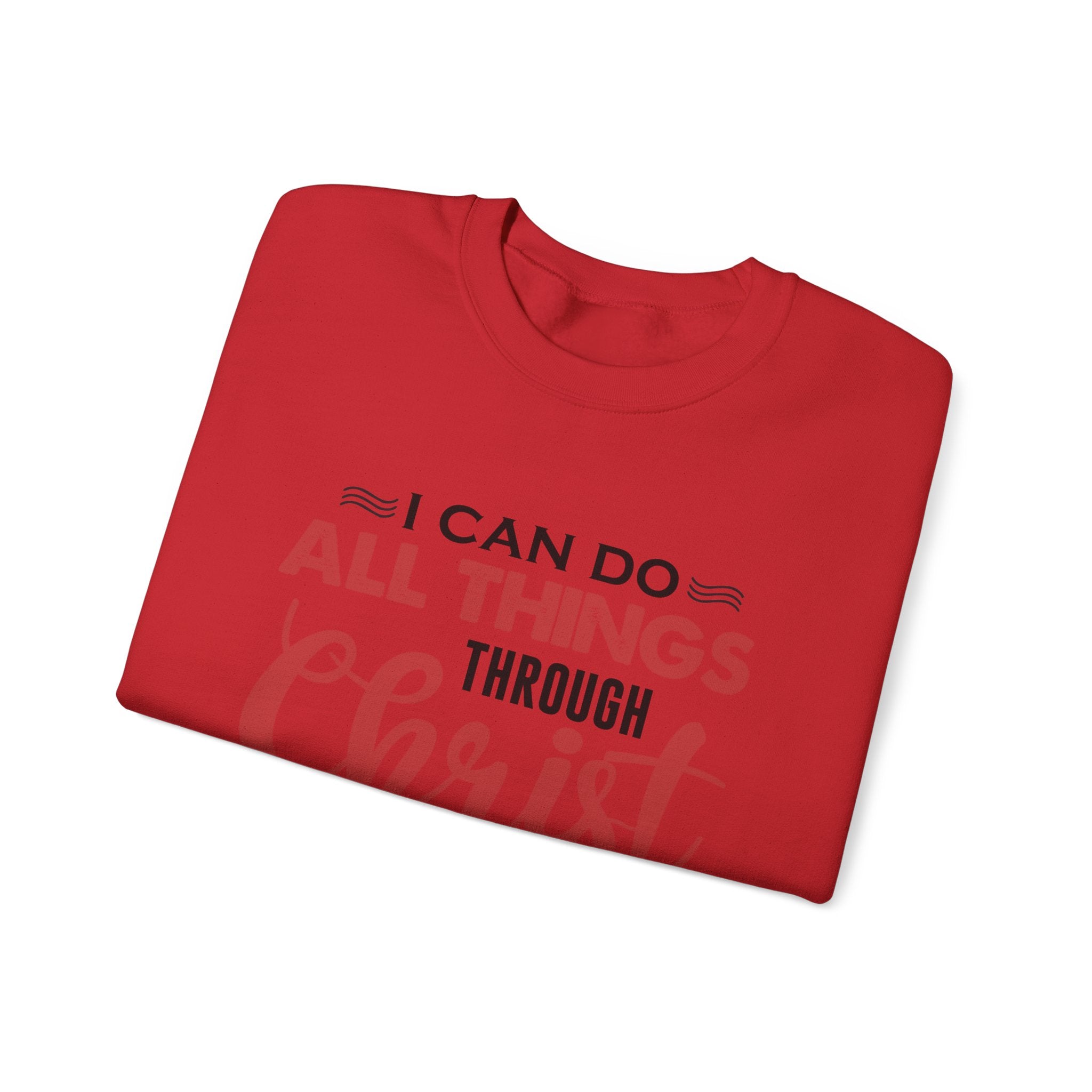 Je peux tout faire à travers le Christ Sweat-shirt unisexe 