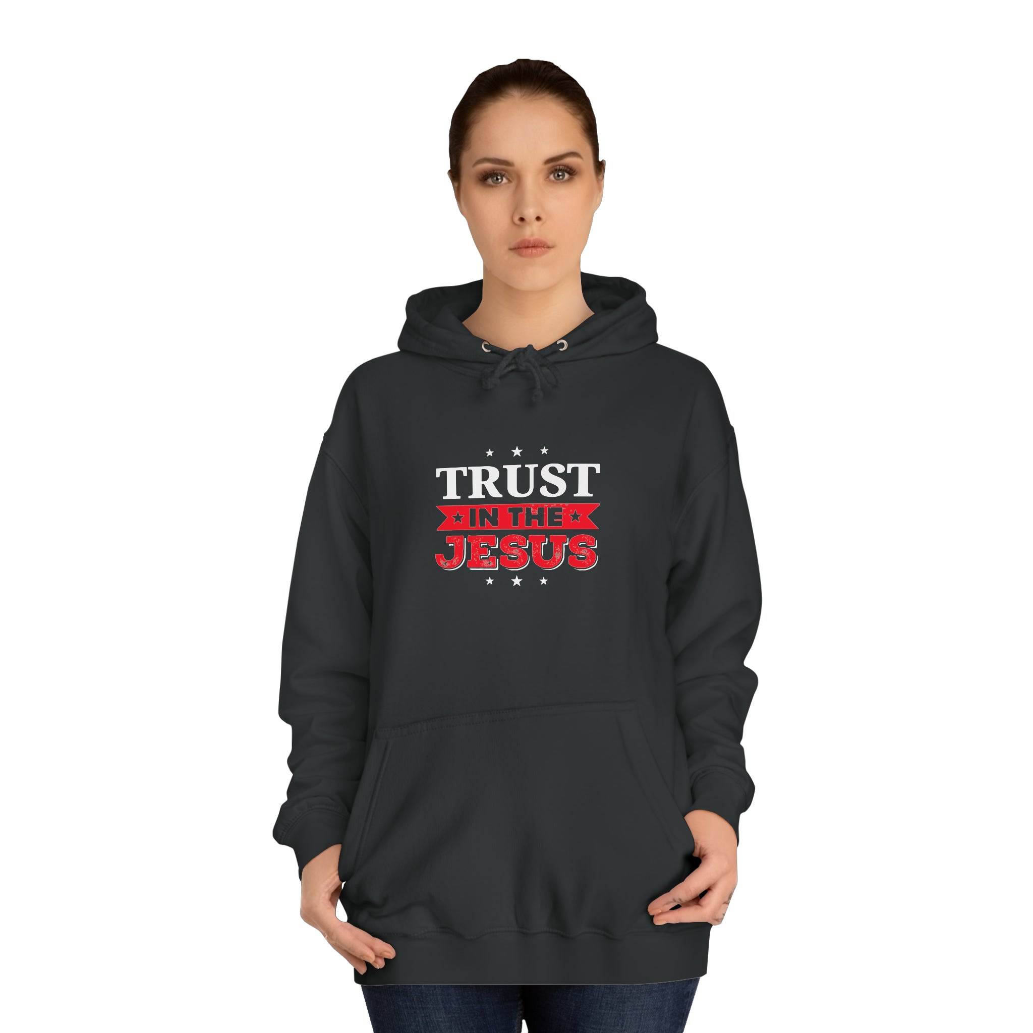Faites confiance au sweat à capuche unisexe Jésus 