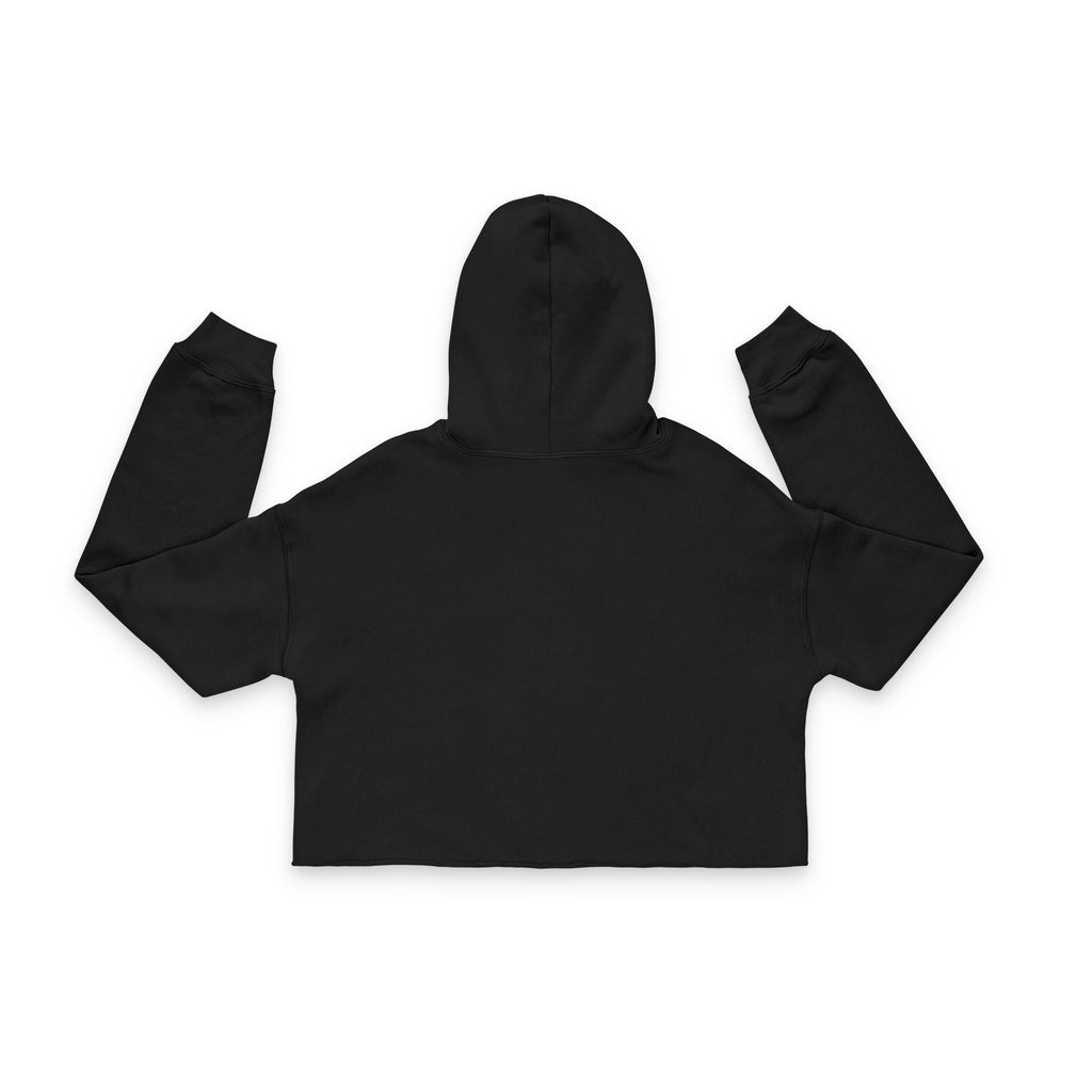 Women's Rainbow NY Cropped Hoodie, Stylish Cropped Sweatshirt, LGBTQ+ Pride Apparel, Sporty Crop Top, Trendy Casual Wear Printify