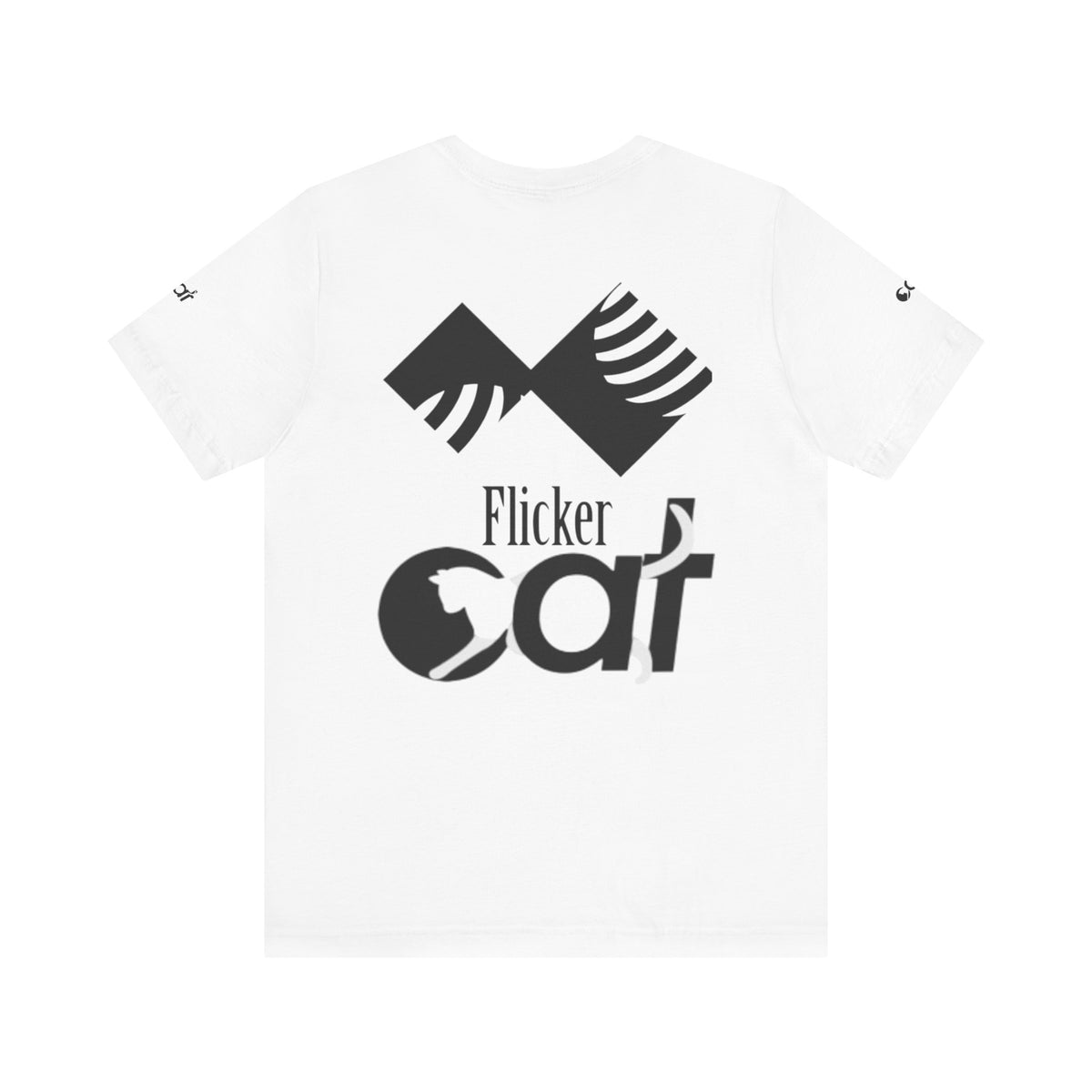 Flicker Cat Graphic Tee - Unisex Jersey Short Sleeve T-Shirt for Cat Lovers