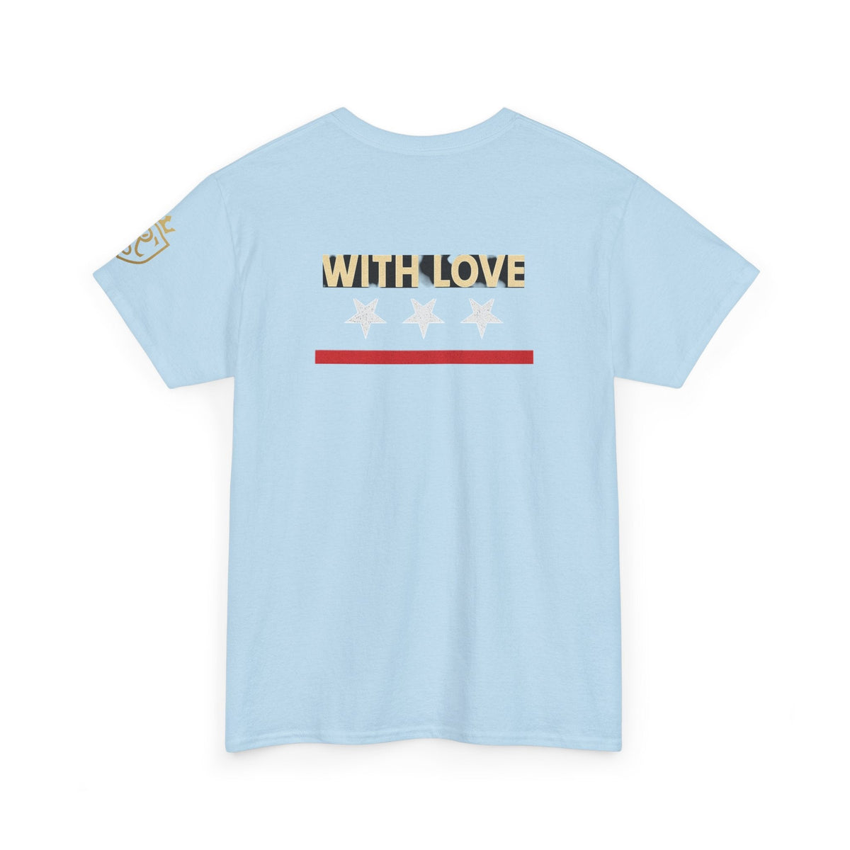 Stylish Unisex Heavy Cotton Tee - 'With Love' Statement Shirt, Casual Wear, Gift for Her, Gift for Him, Everyday Comfort Printify