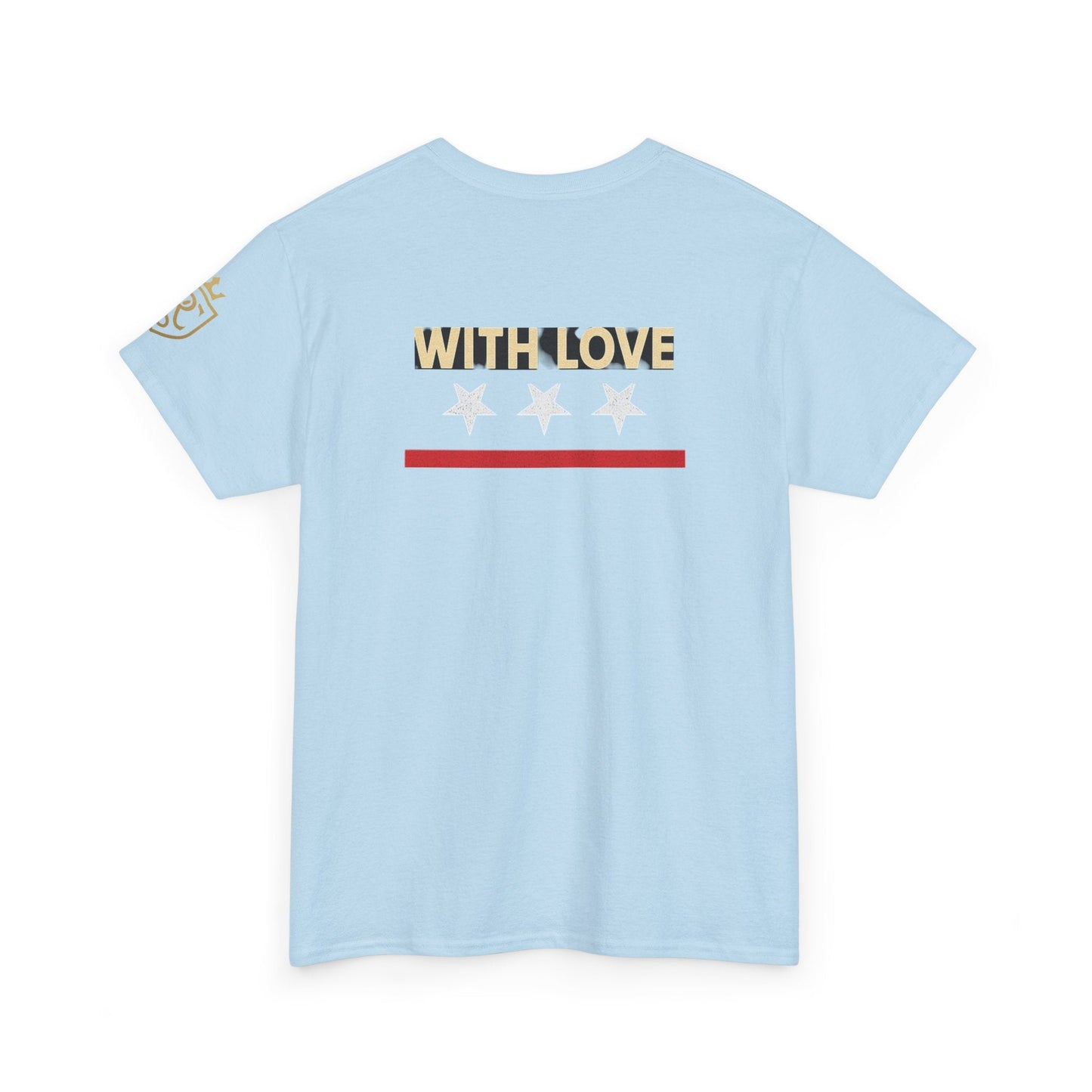 Stylish Unisex Heavy Cotton Tee - 'With Love' Statement Shirt, Casual Wear, Gift for Her, Gift for Him, Everyday Comfort Printify