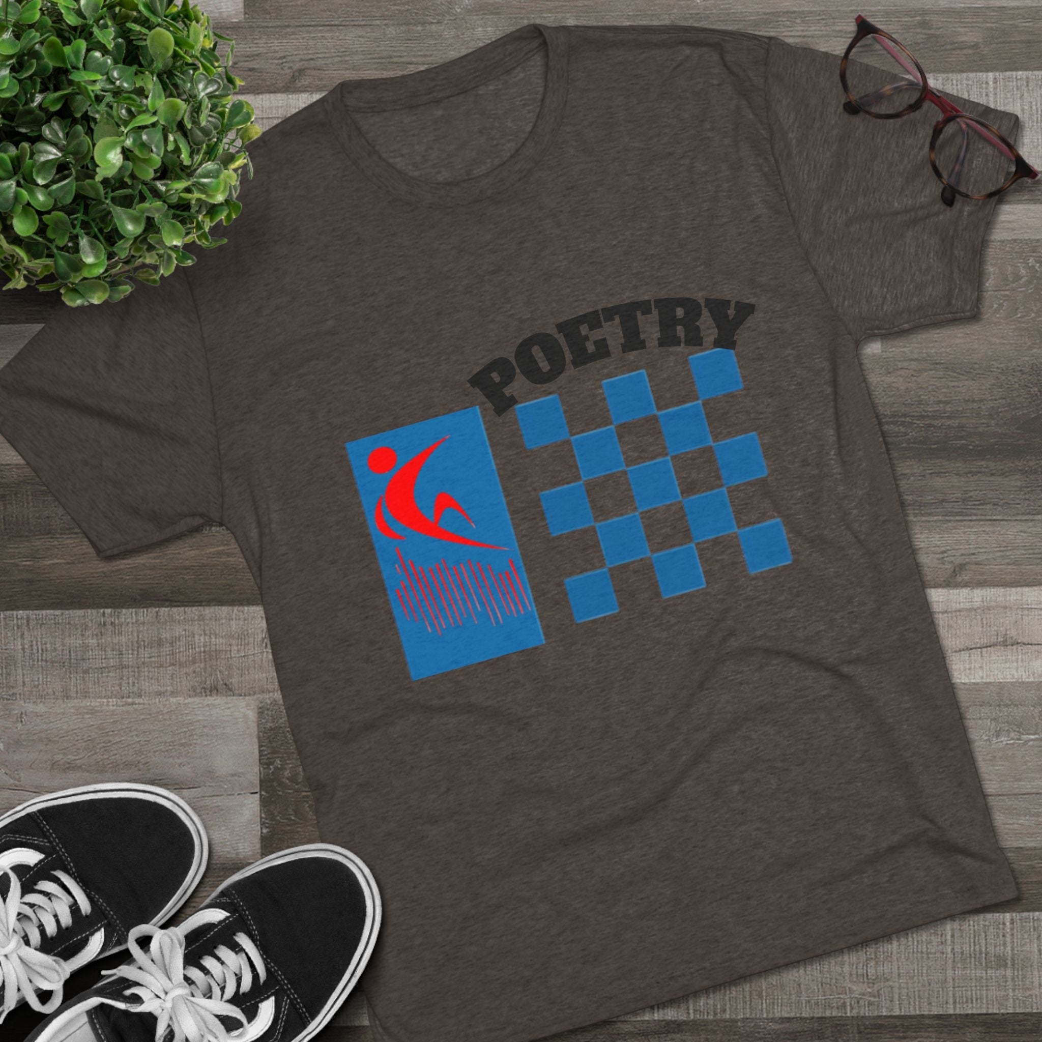 Poetry Inspired Unisex Tri-Blend Crew Tee - Soft Casual Wear for Artistic Souls, Perfect for Poetry Lovers, Gift for Writers, Creative [...] Printify