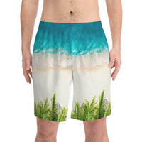 Men's Elastic Beach Shorts (AOP)