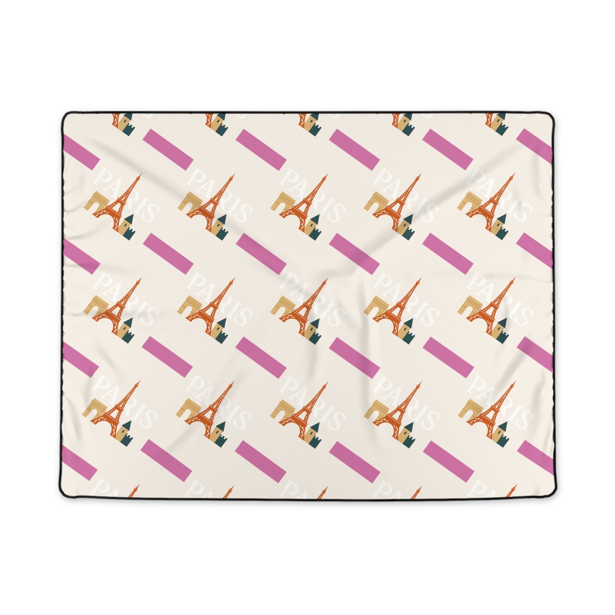 Cozy Parisian Blanket, Soft Throw Blanket for Home Decor, Eiffel Tower Blanket, Gift for Travelers, Cute Blanket for Couples Printify