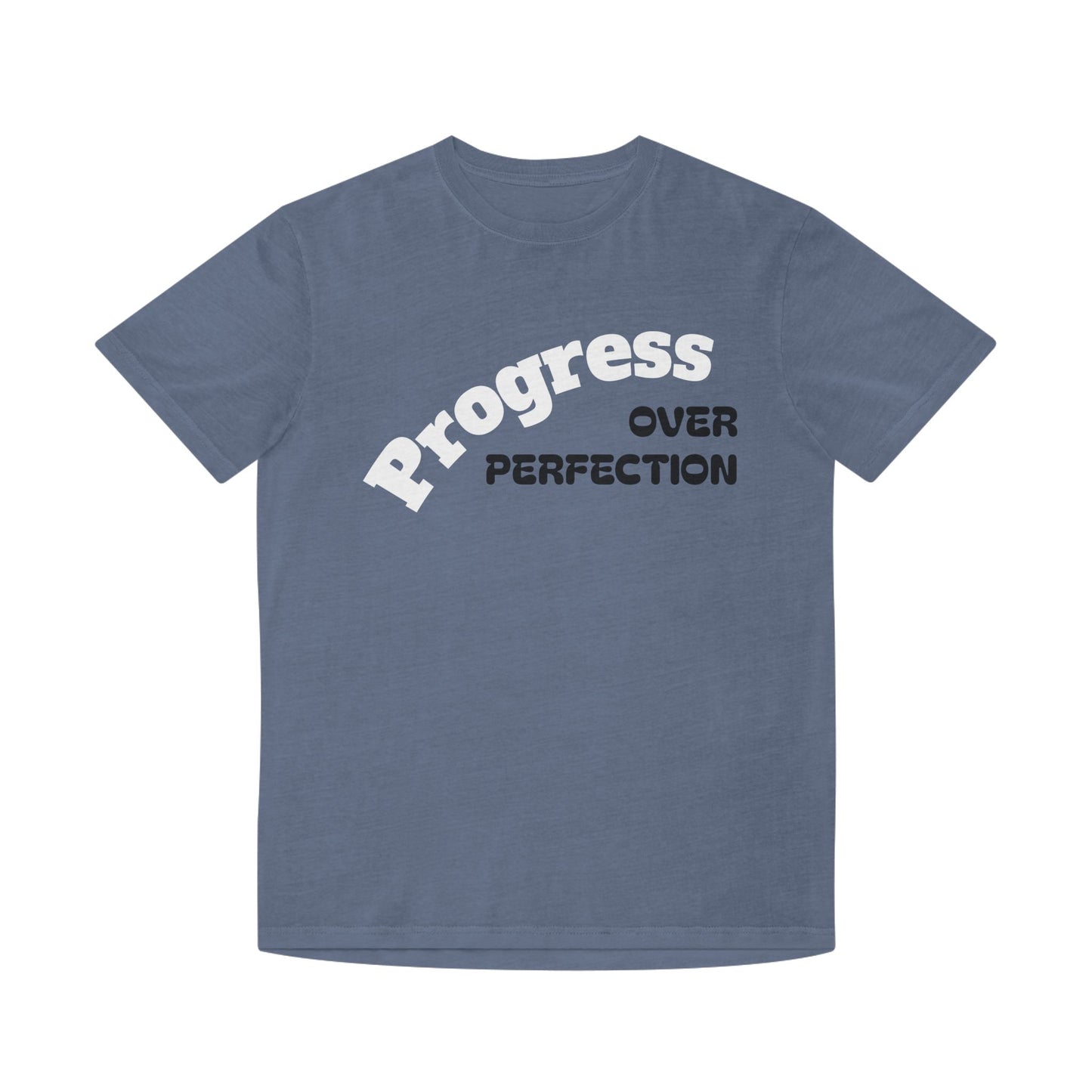Unisex Faded Shirt - Embrace Progress Over Perfection, Casual Tee, Motivational Apparel, Gift for Growth Mindset, Everyday Wear, [...]