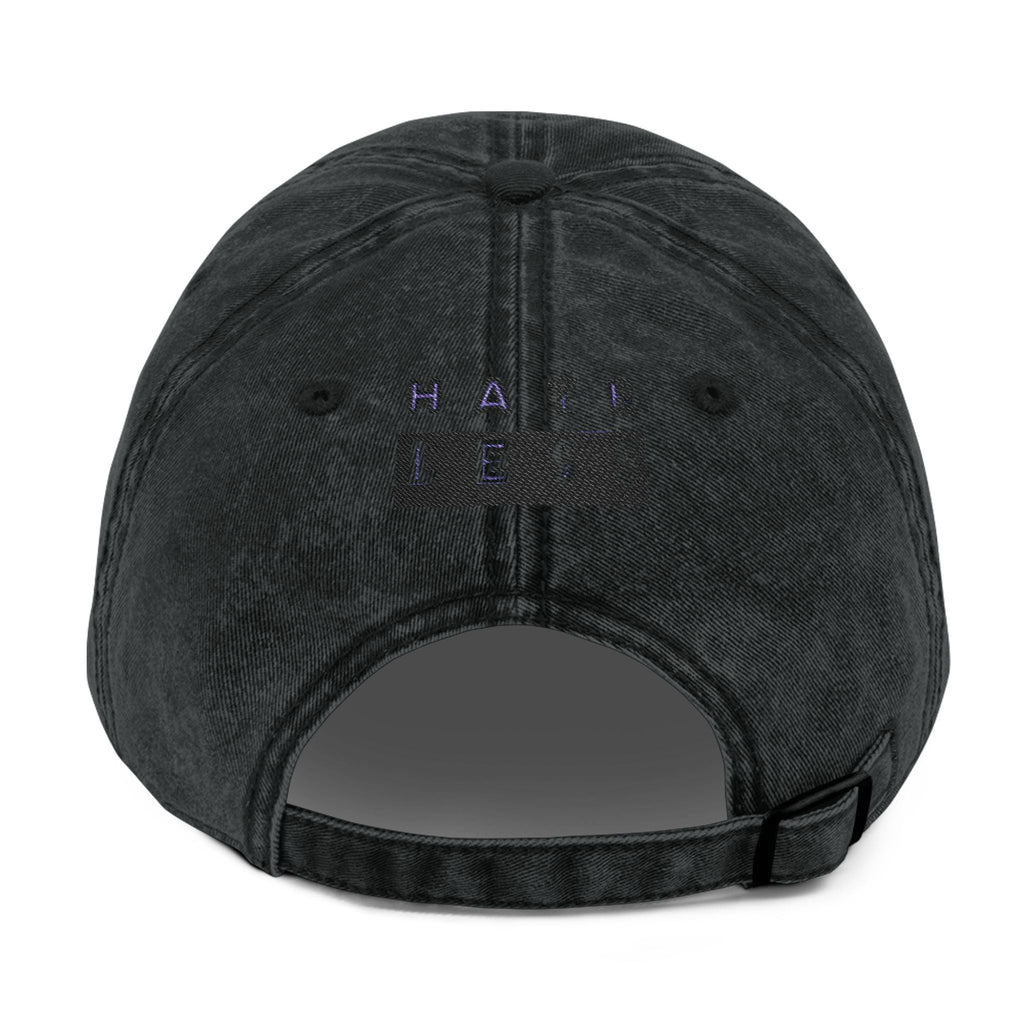 Vintage Embroidered Cap - 'HATE LESS' Righteous Apparel for Positive Vibes Printify