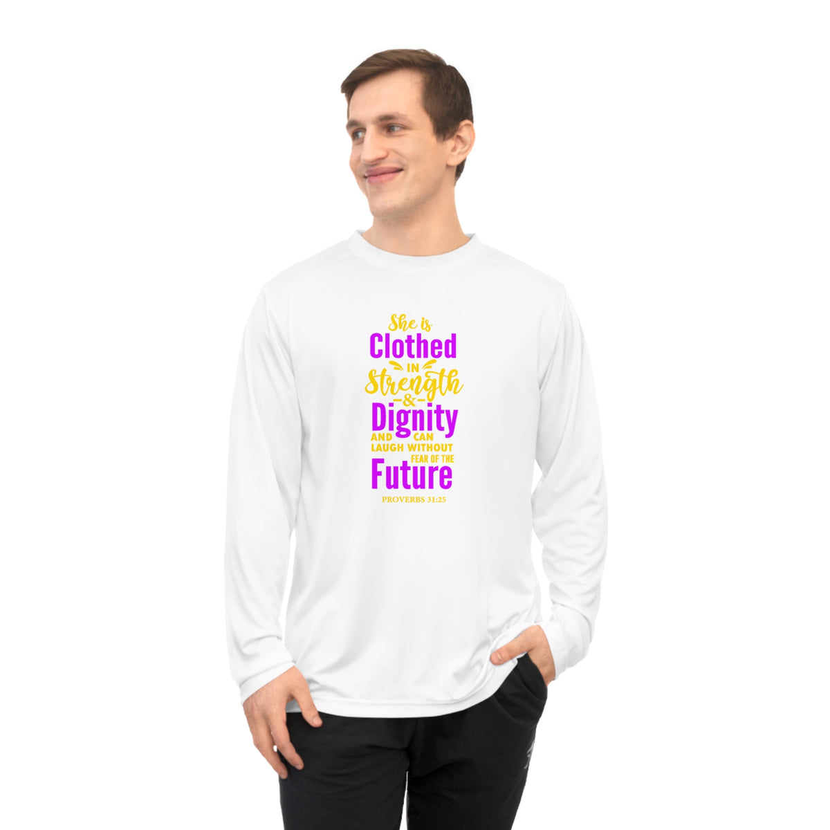 She Is Clothed In Strength Long Sleeve