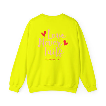 Love Never Fails Unisex Sweatshirt
