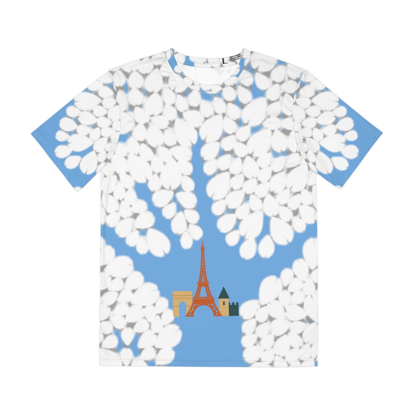 Parisian Spring Men's Tee, Floral Print Tee, Travel Shirt, Casual Wear, Unique Gift, Everyday Style Printify