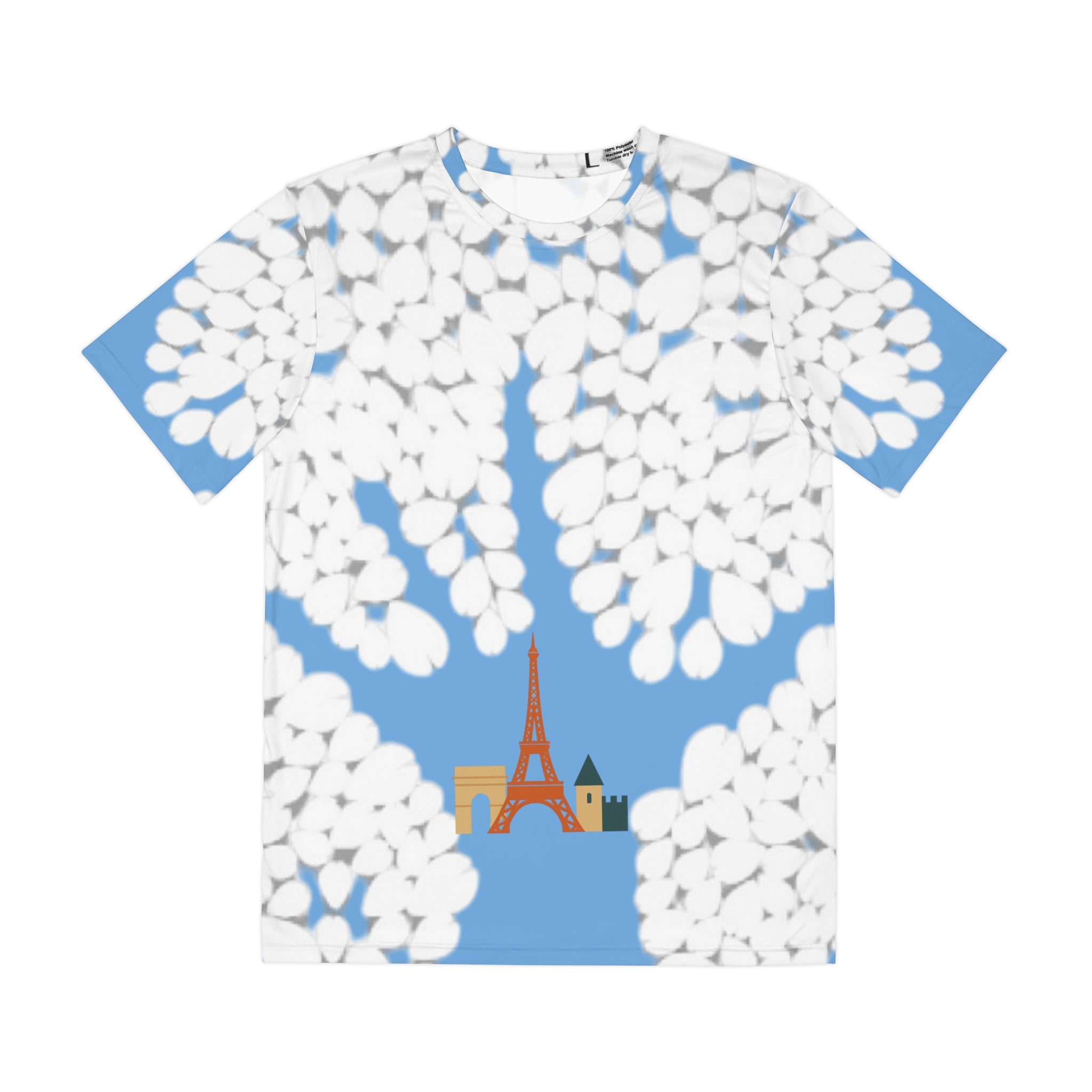 Parisian Spring Men's Tee, Floral Print Tee, Travel Shirt, Casual Wear, Unique Gift, Everyday Style Printify