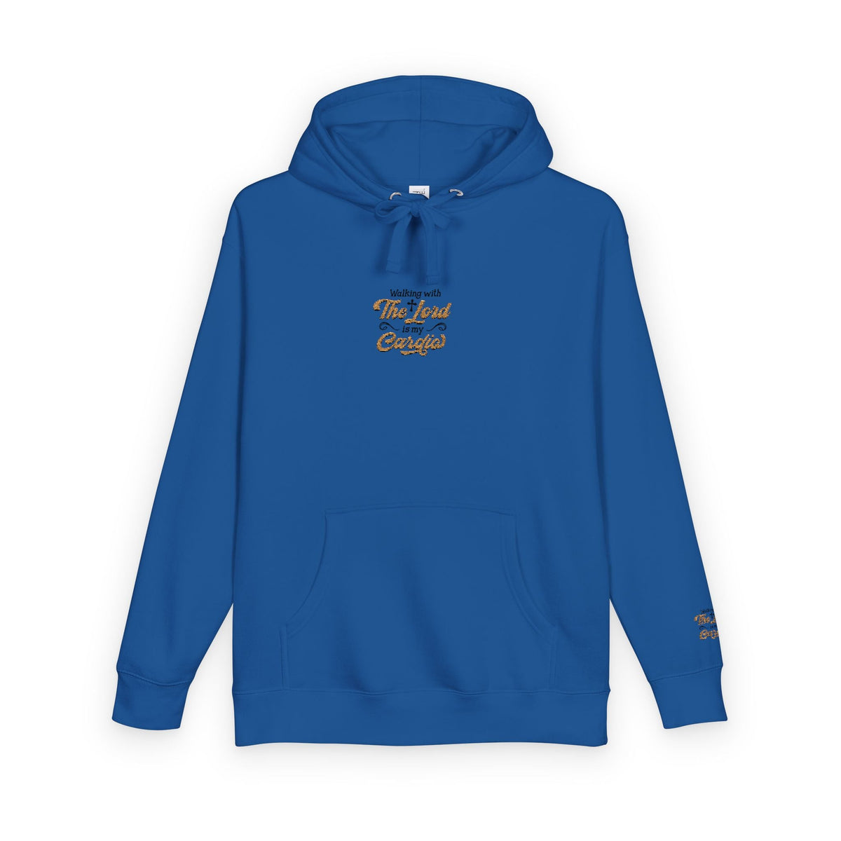 Religious Fleece Hoodie - Walking with the Lord Printify