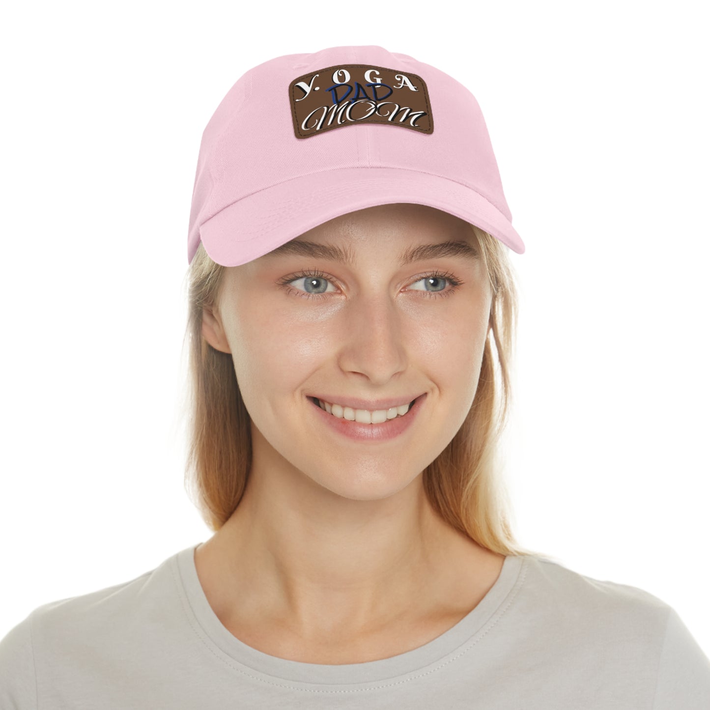 Yoga Dad Hat with Leather Patch