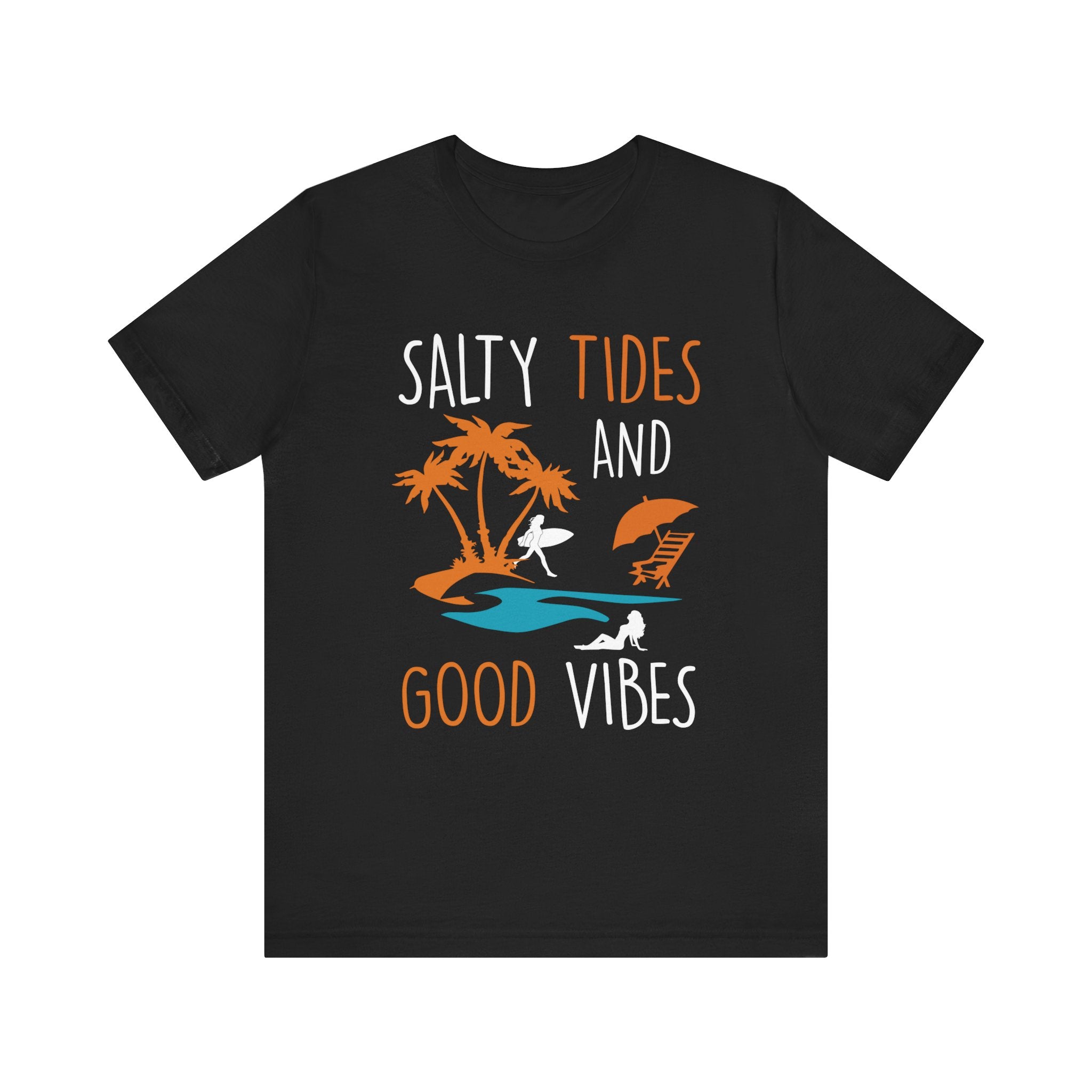 Marées salées et bonnes vibrations Tee unisexe 