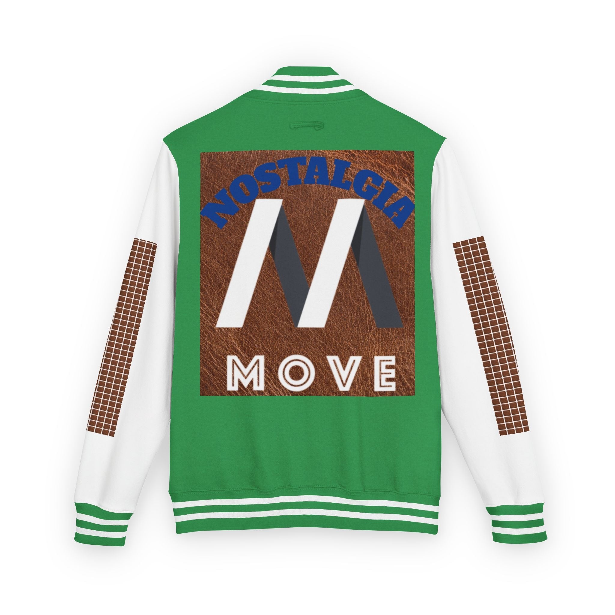 Vintage-Inspired Heavyweight Letterman Jacket, Unisex Varsity Jacket, Retro College Apparel, Perfect for Game Day, Nostalgia Move Style Printify