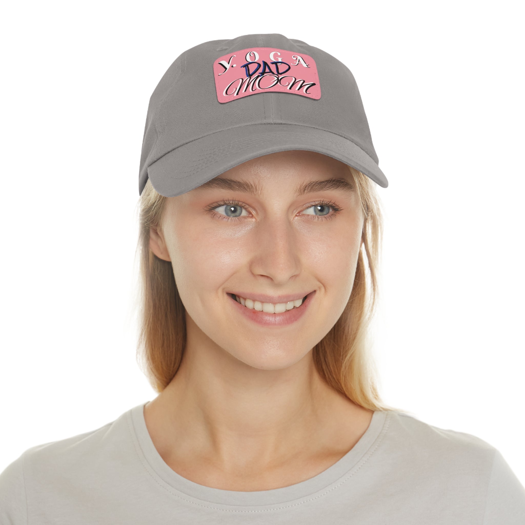 Yoga Dad Hat with Leather Patch