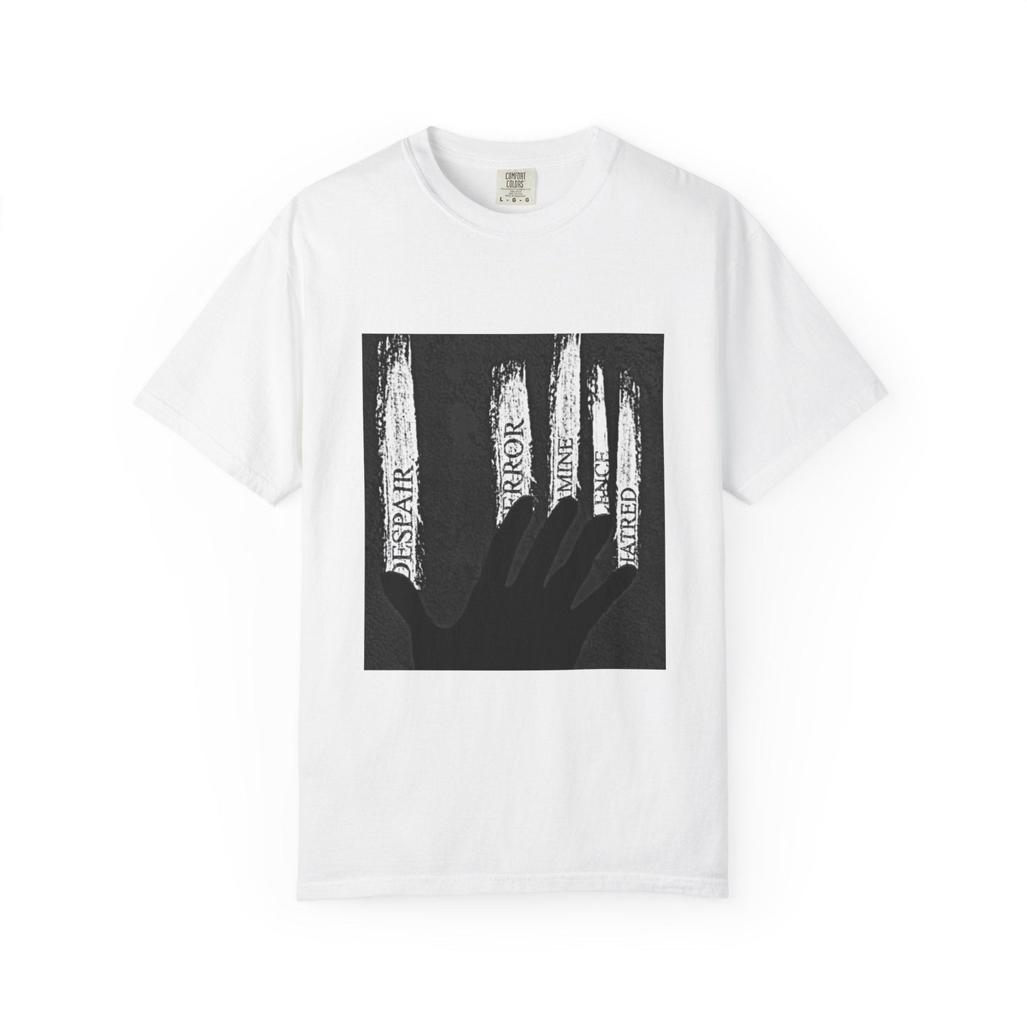 Garment-Dyed T-shirt, Unisex Black Graphic Tee, Motivational Shirt, Casual Streetwear, Perfect Gift for Friends Printify