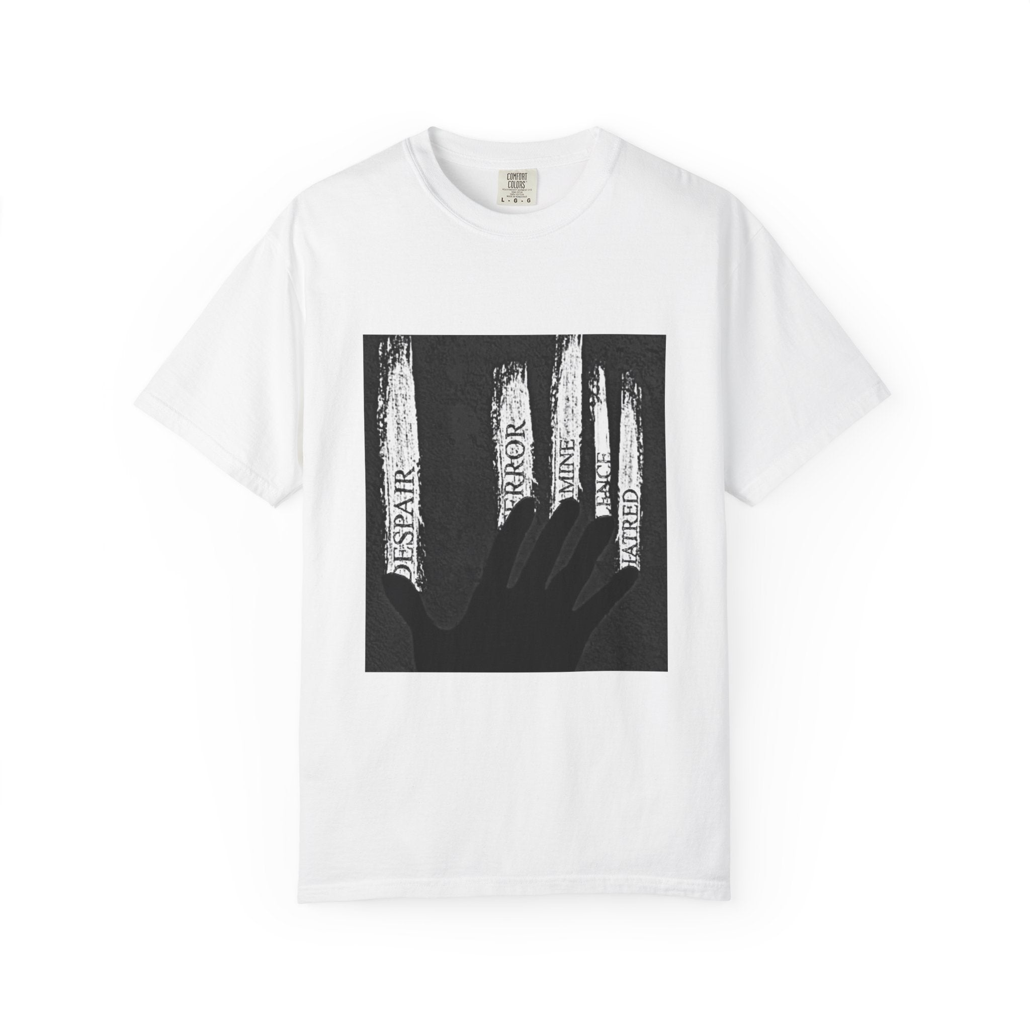 Garment-Dyed T-shirt, Unisex Black Graphic Tee, Motivational Shirt, Casual Streetwear, Perfect Gift for Friends Printify