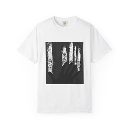 Garment-Dyed T-shirt, Unisex Black Graphic Tee, Motivational Shirt, Casual Streetwear, Perfect Gift for Friends Printify