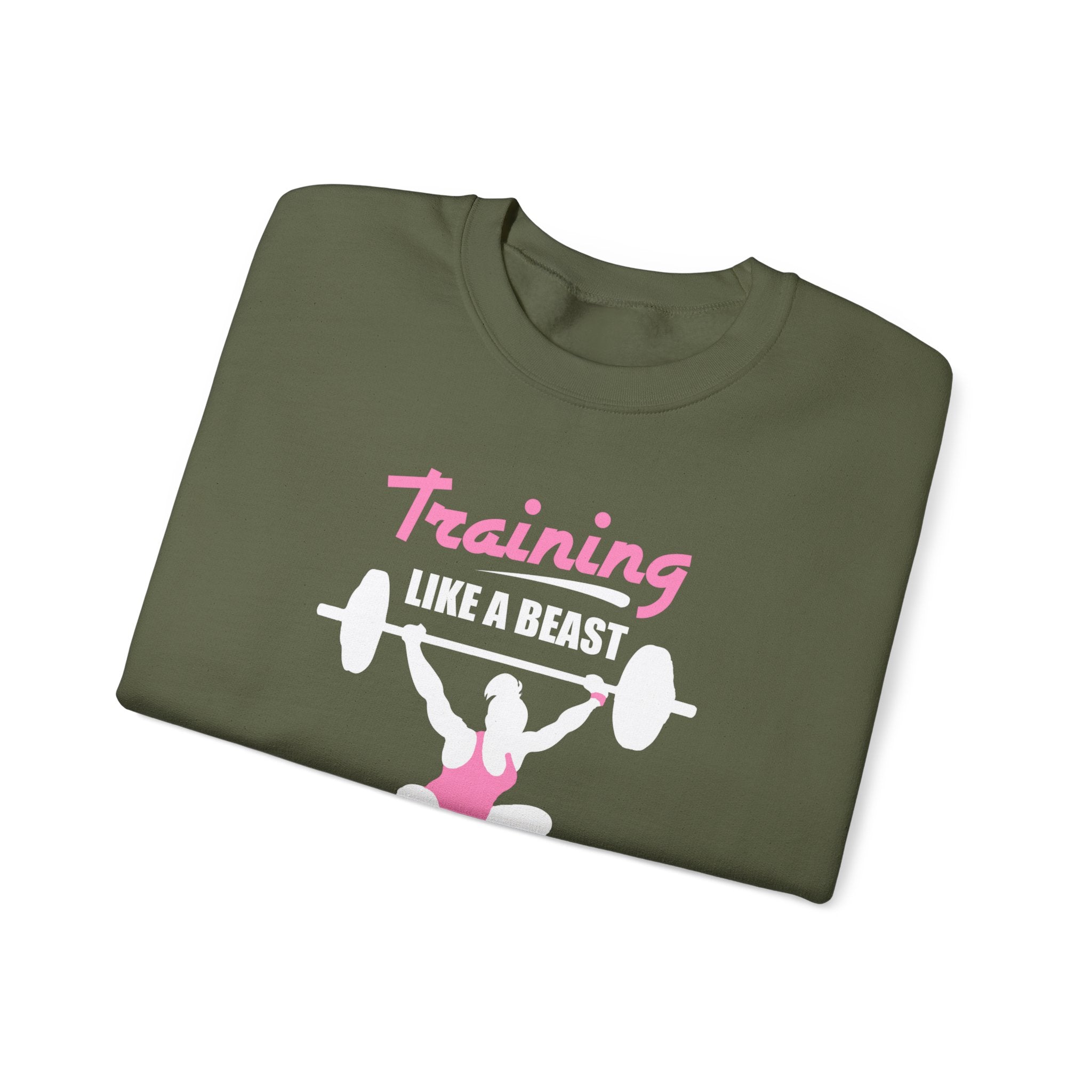 S’entraîner comme un sweat-shirt unisexe bête 