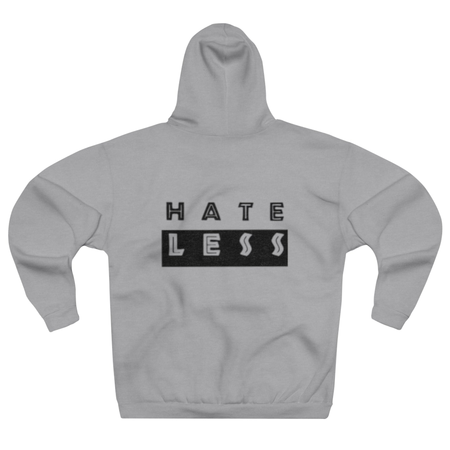 Hate Less Unisex Pullover Hoodie - Positive Vibes for Everyday Wear