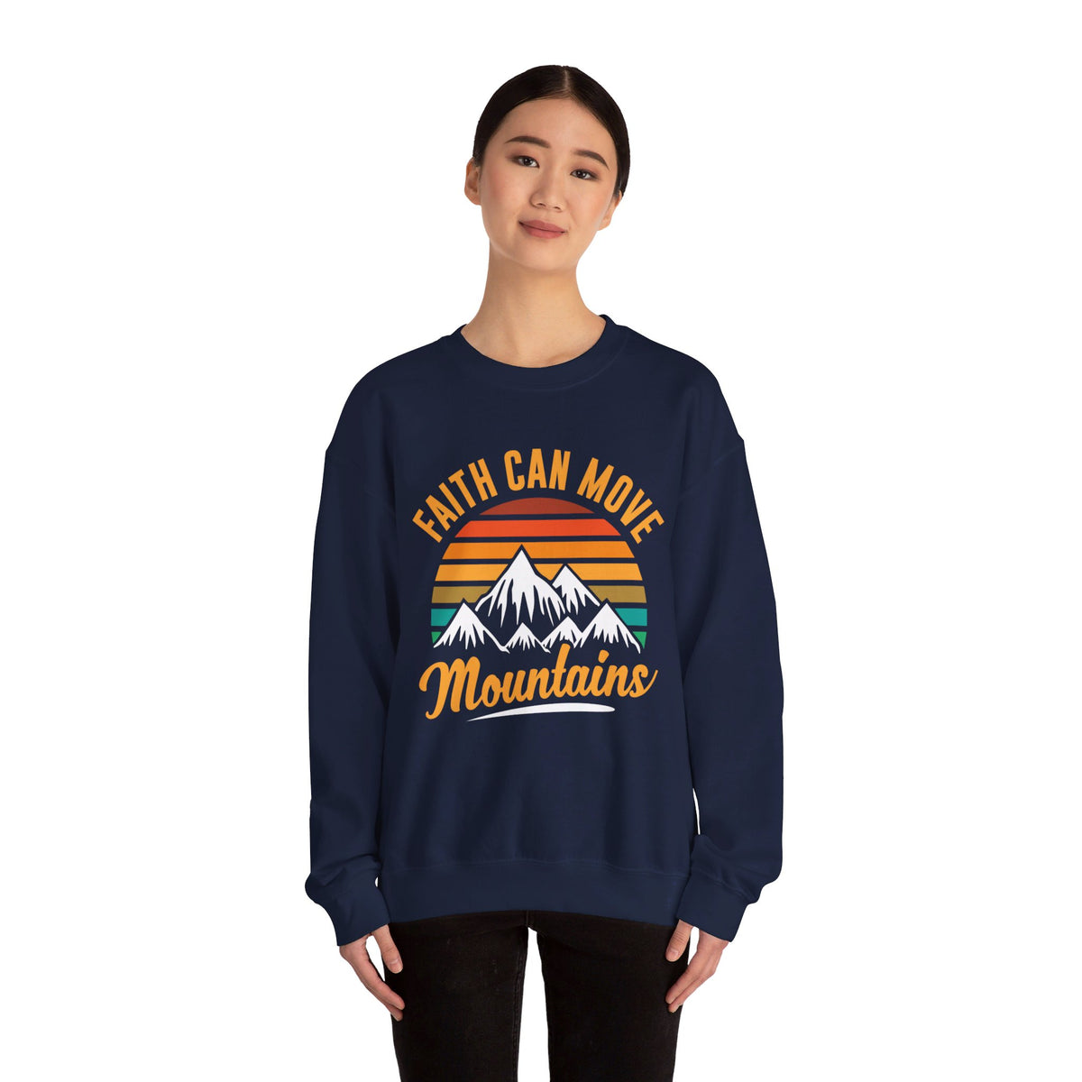 Faith Can Move Mountains Sweat-shirt unisexe 
