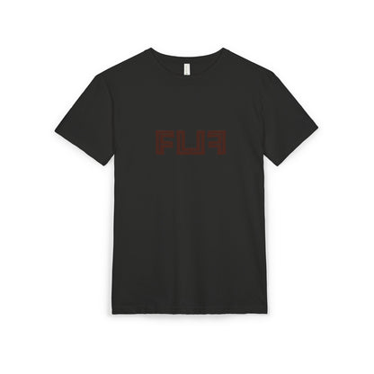 Stylish Unisex Sueded T-Shirt with Bold 'FLU' Graphic | Casual Wear, Gift Idea, Streetwear, Everyday Comfort, Fashion Statement