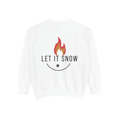 Let It Snow Unisex Garment-Dyed Sweatshirt
