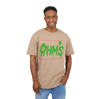 T-Shirt Olm’s Mann Acid Washed Heavy Oversize Tee for Men