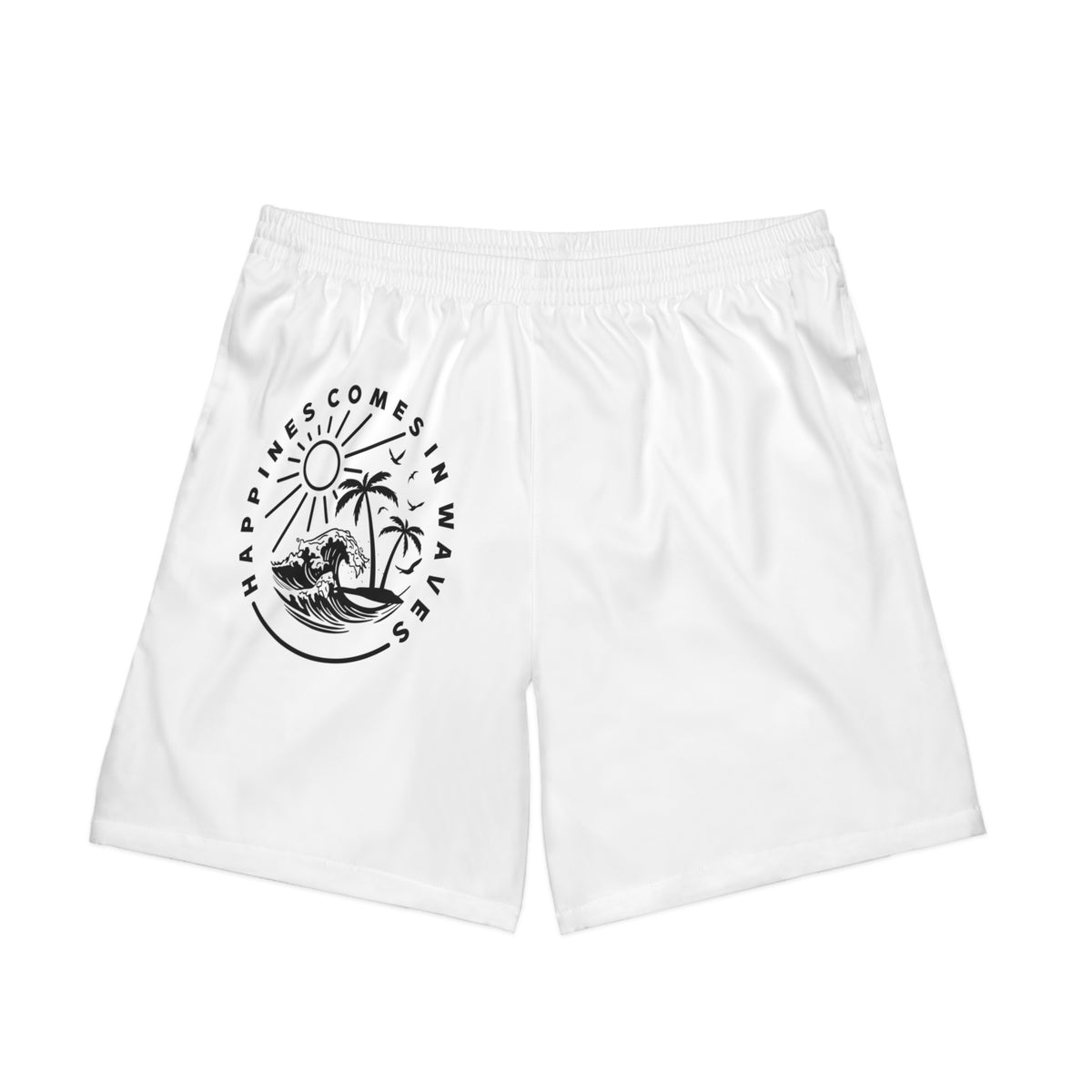 Men's Elastic Beach Shorts (AOP)