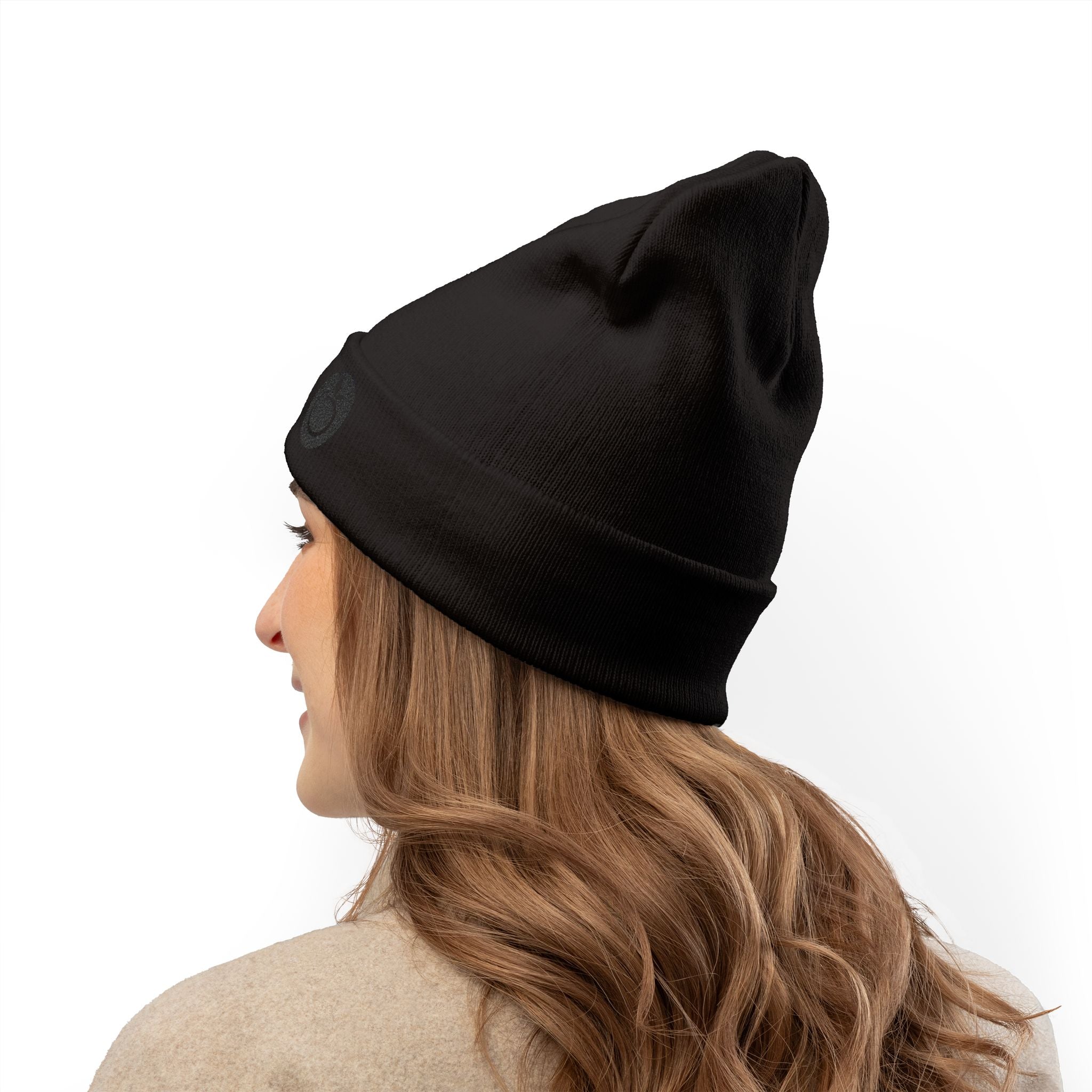 Cozy Embroidered Knit Beanie, Stylish Winter Hat, Customizable Beanie, Gift for Her, Fall Fashion Accessory, Casual Cap