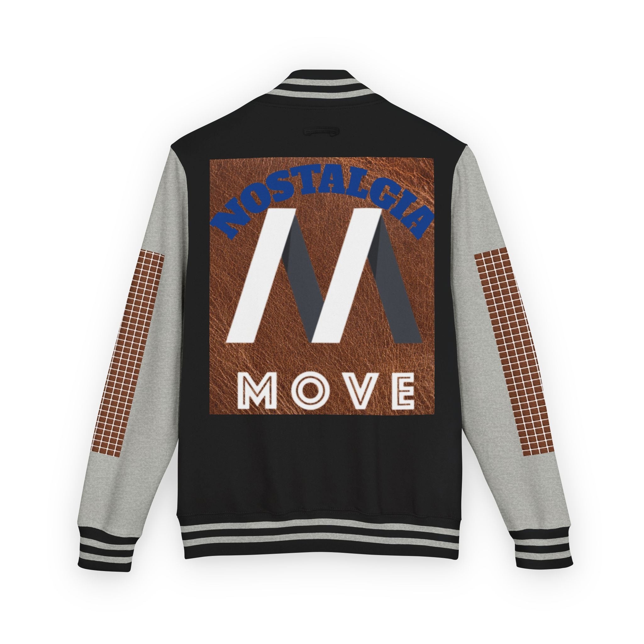 Vintage-Inspired Heavyweight Letterman Jacket, Unisex Varsity Jacket, Retro College Apparel, Perfect for Game Day, Nostalgia Move Style Printify