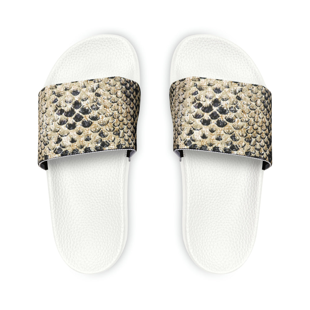 Sandales en peau d'écailles 