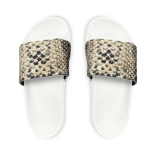 Sandales en peau d'écailles 