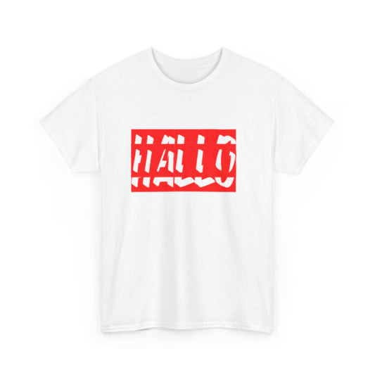 Bold "HALLO" Unisex Heavy Cotton Tee - Casual Style for Everyday Wear