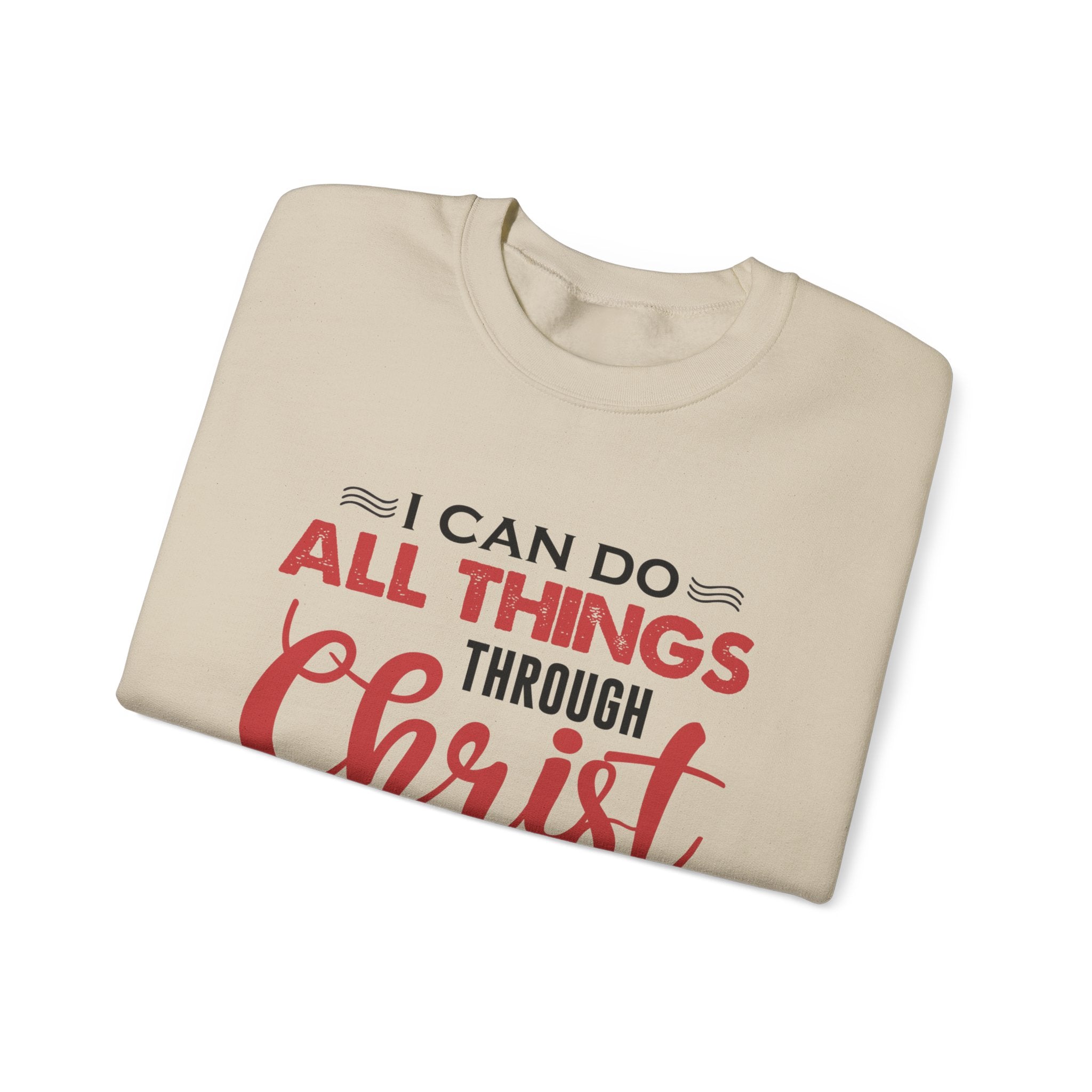 Je peux tout faire à travers le Christ Sweat-shirt unisexe 