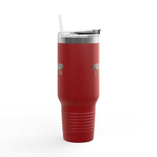 Inspirational Insulated Travel Mug - 40oz with Pushup Icon Design