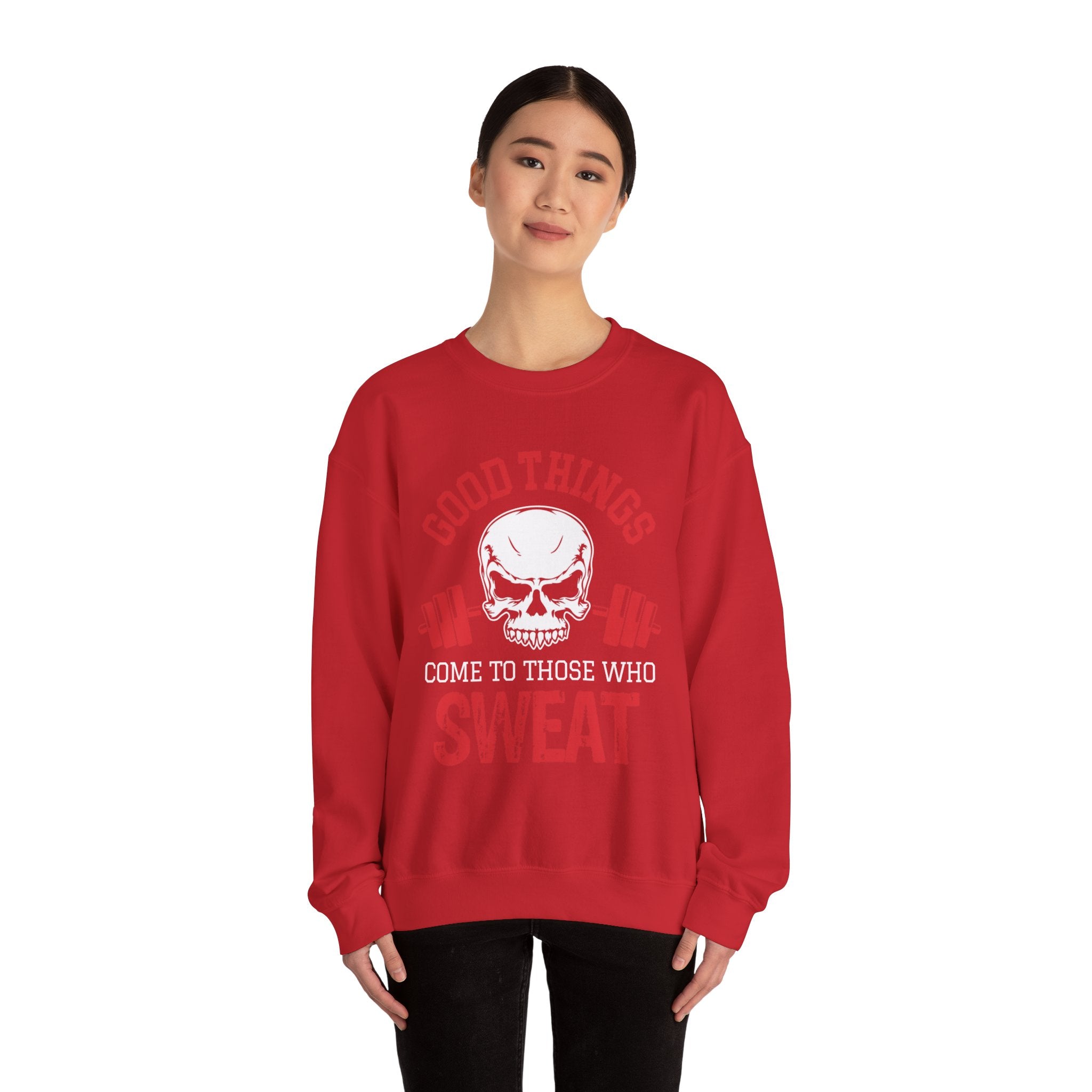 Les bonnes choses arrivent à ceux qui transpirent Sweat-shirt unisexe 
