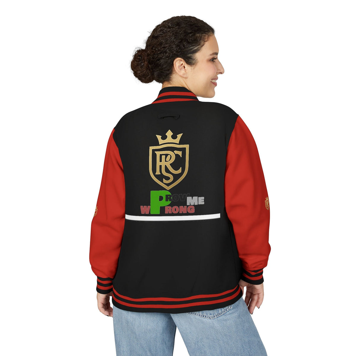 Unisex Heavyweight Letterman Jacket, Stylish Varsity Jacket, Casual Wear, Gift for Him/Her, Sports Team Apparel, College Spirit Gear Printify