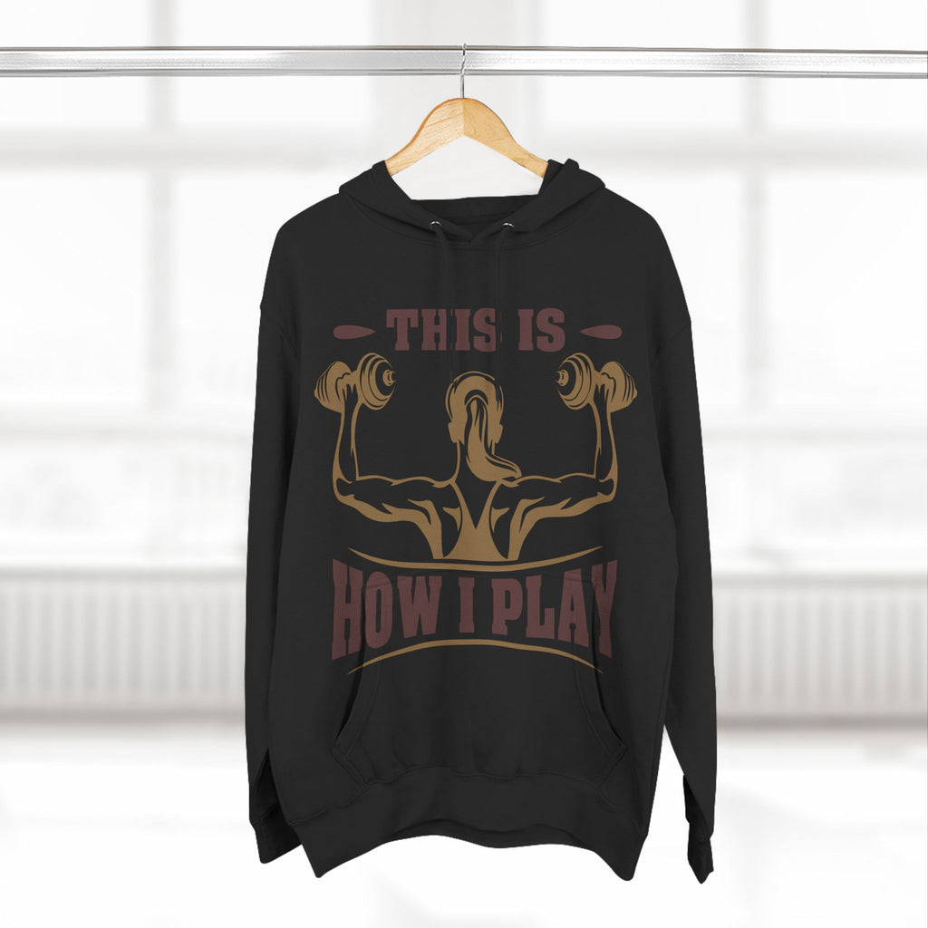 Rcnsons Unisex Three-Panel Fleece 'Play' Hoodie