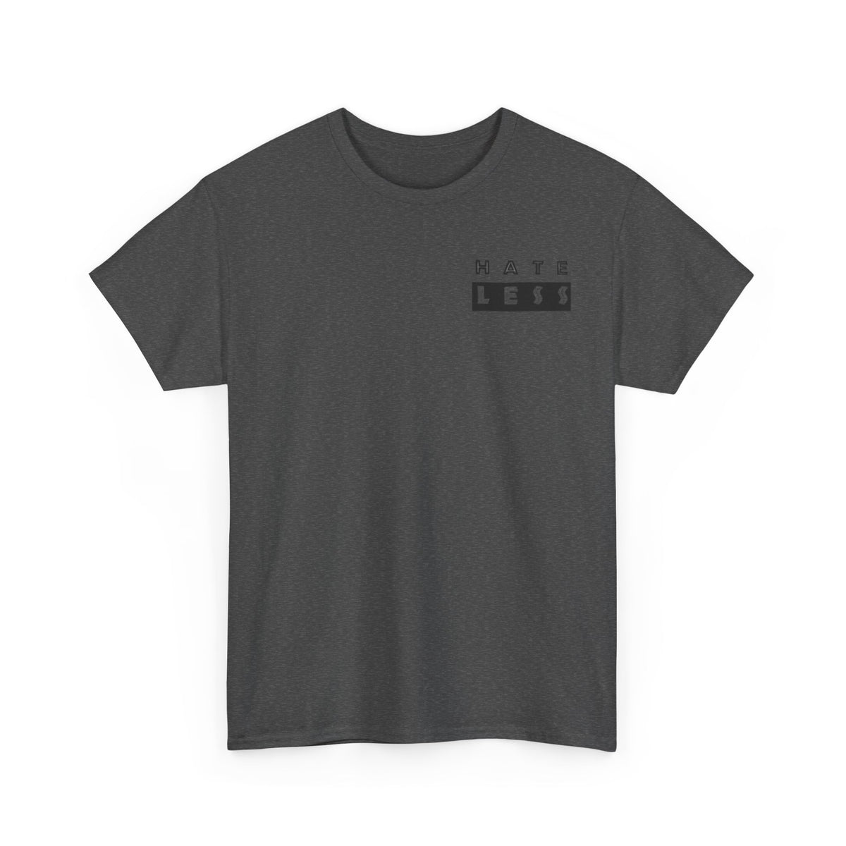 HATE LESS Unisex Heavy Cotton Tee - Comfortable Casual Wear