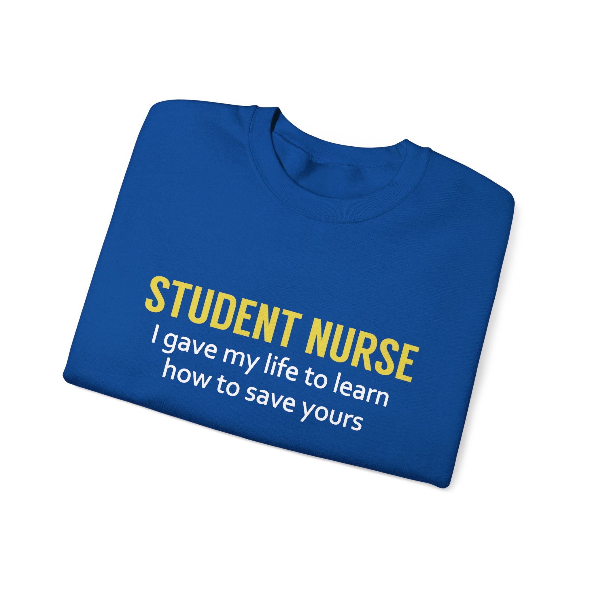 Sweat-shirt unisexe étudiant infirmière 