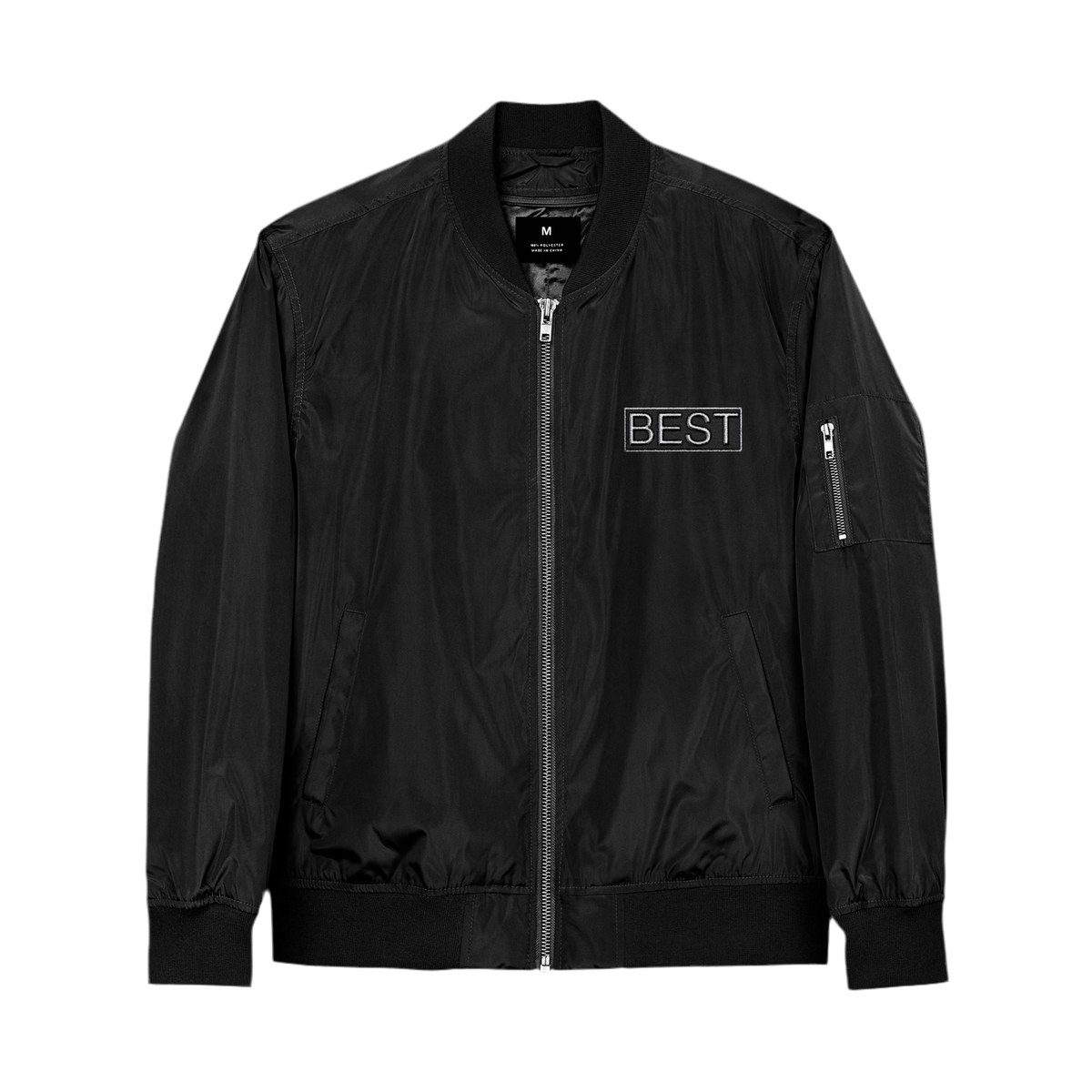 Eco-Friendly Recycled  Jacket with 'BEST' Embroidery