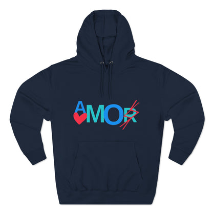 Amor Three-Panel Fleece Hoodie