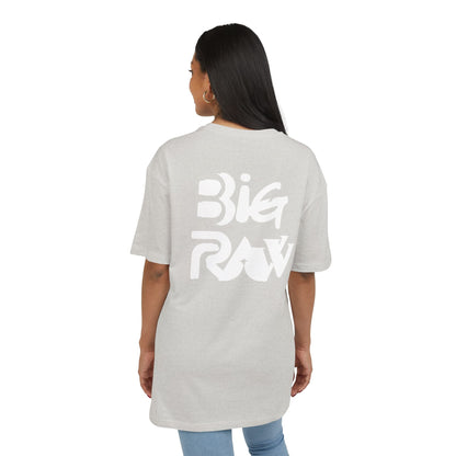 Oversize Tee Big Raw Print Unisex Heavy T-Shirt Printify