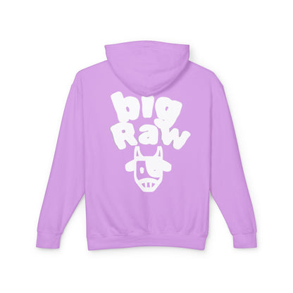 Big Raw Unisex Lightweight Hooded Sweatshirt - Cozy Casual Wear, Perfect for Everyday Use, Gift for Friends, Trendy Hoodie Printify