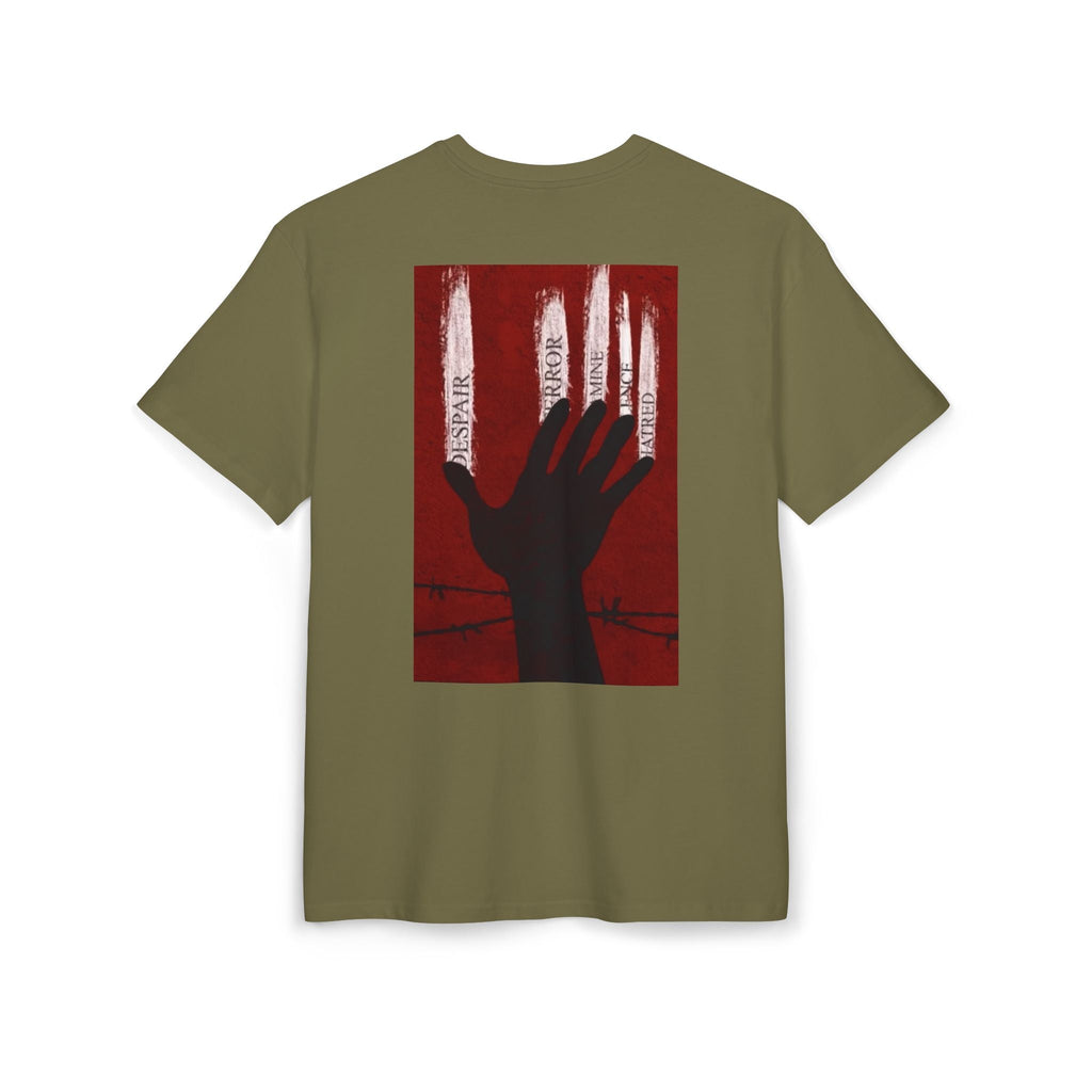 Bold Artistic Oversized Tee, Grunge Style Graphic Shirt, Unisex Urban Fashion, Statement Tee for Streetwear, Gift for Art Lovers Printify