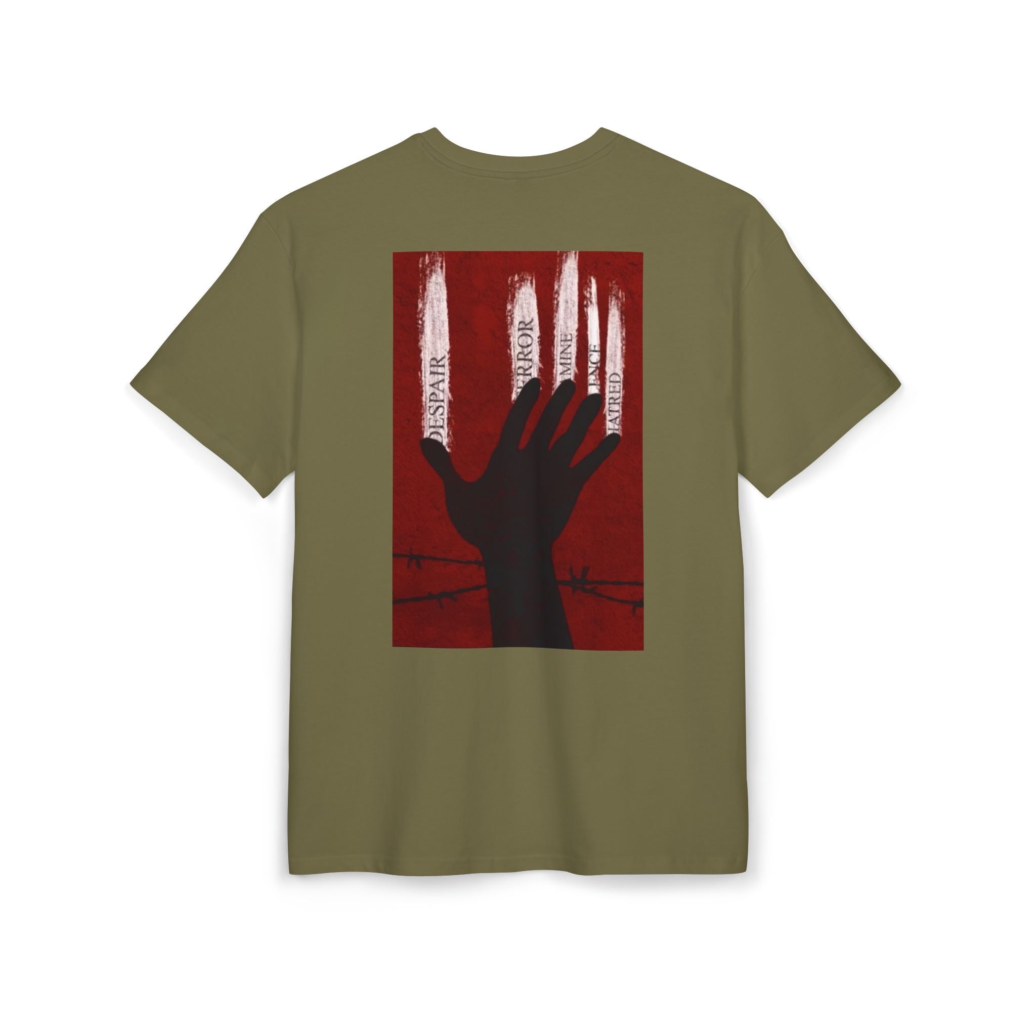 Bold Artistic Oversized Tee, Grunge Style Graphic Shirt, Unisex Urban Fashion, Statement Tee for Streetwear, Gift for Art Lovers Printify